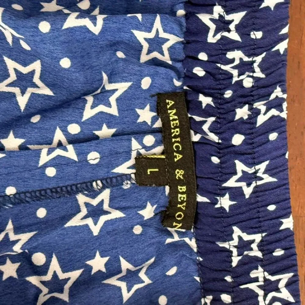 America & Beyond Star Shorts L Americana Coastal Cowgirl Festival Pom Pom Boho